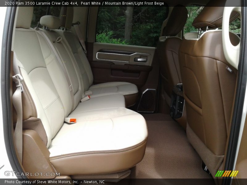 Pearl White / Mountain Brown/Light Frost Beige 2020 Ram 3500 Laramie Crew Cab 4x4