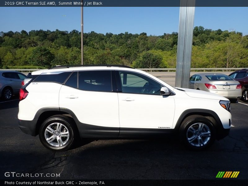 Summit White / Jet Black 2019 GMC Terrain SLE AWD