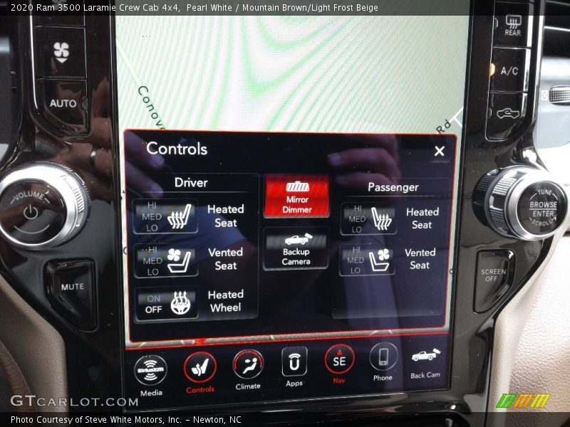 Pearl White / Mountain Brown/Light Frost Beige 2020 Ram 3500 Laramie Crew Cab 4x4