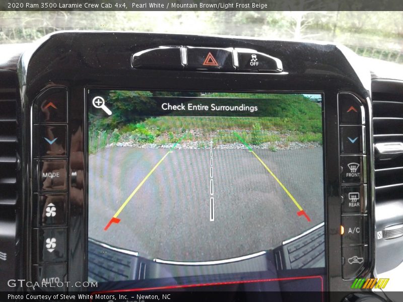 Pearl White / Mountain Brown/Light Frost Beige 2020 Ram 3500 Laramie Crew Cab 4x4