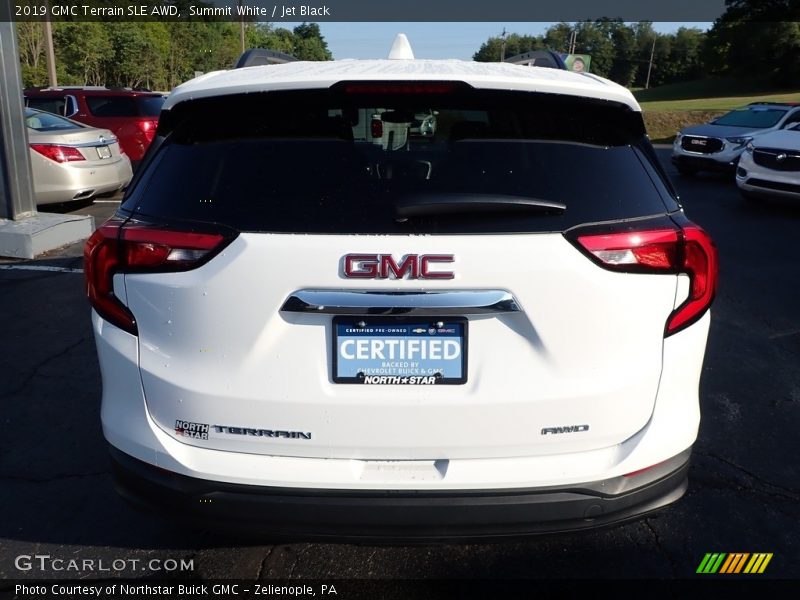 Summit White / Jet Black 2019 GMC Terrain SLE AWD