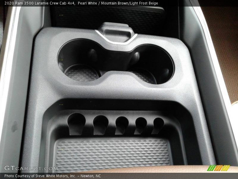 Pearl White / Mountain Brown/Light Frost Beige 2020 Ram 3500 Laramie Crew Cab 4x4