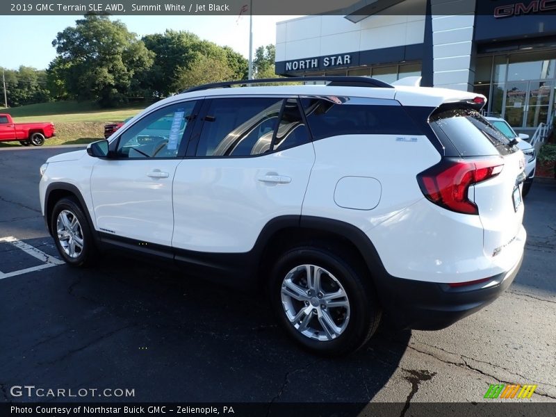 Summit White / Jet Black 2019 GMC Terrain SLE AWD