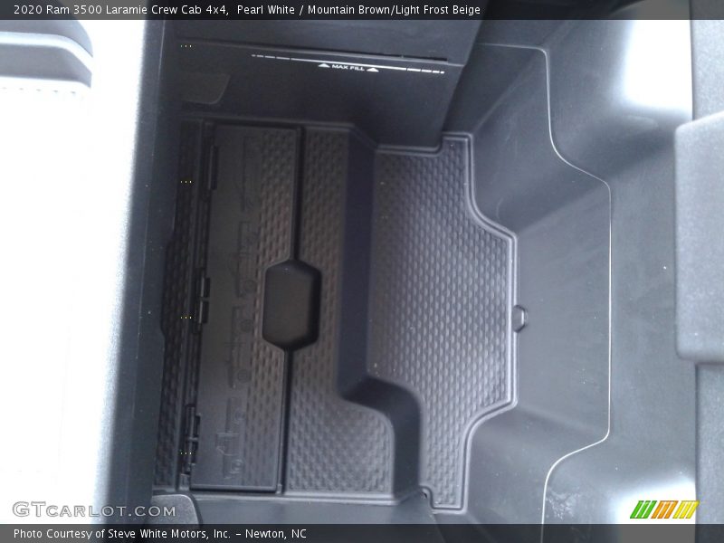 Pearl White / Mountain Brown/Light Frost Beige 2020 Ram 3500 Laramie Crew Cab 4x4