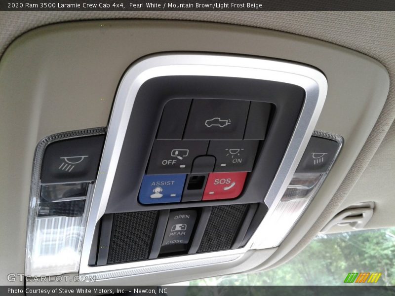 Pearl White / Mountain Brown/Light Frost Beige 2020 Ram 3500 Laramie Crew Cab 4x4