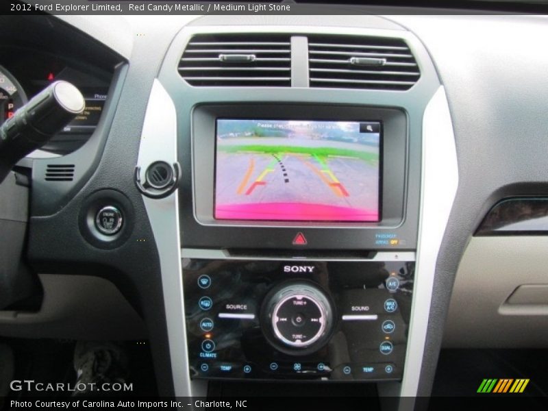 Red Candy Metallic / Medium Light Stone 2012 Ford Explorer Limited