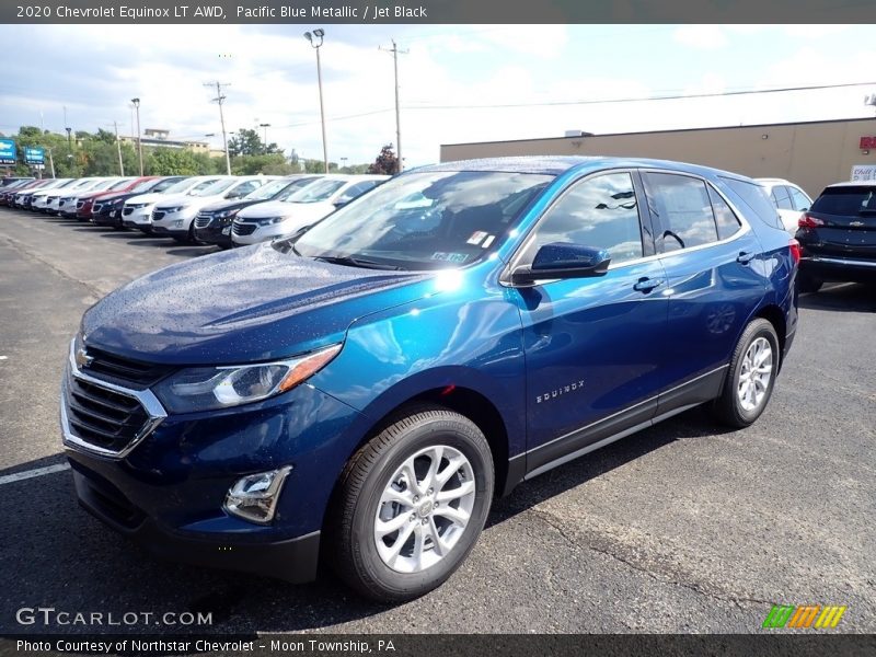 Pacific Blue Metallic / Jet Black 2020 Chevrolet Equinox LT AWD