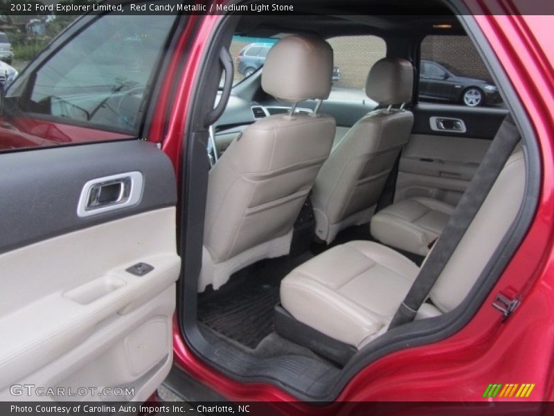 Red Candy Metallic / Medium Light Stone 2012 Ford Explorer Limited