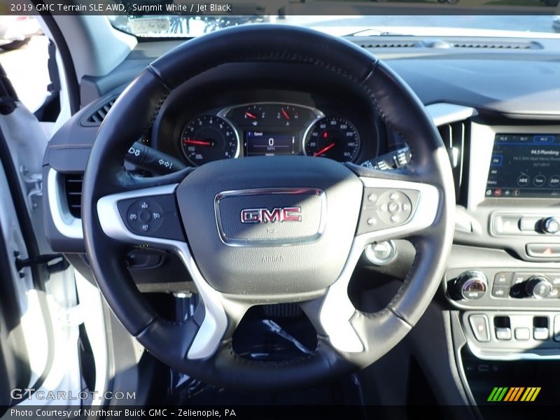 Summit White / Jet Black 2019 GMC Terrain SLE AWD