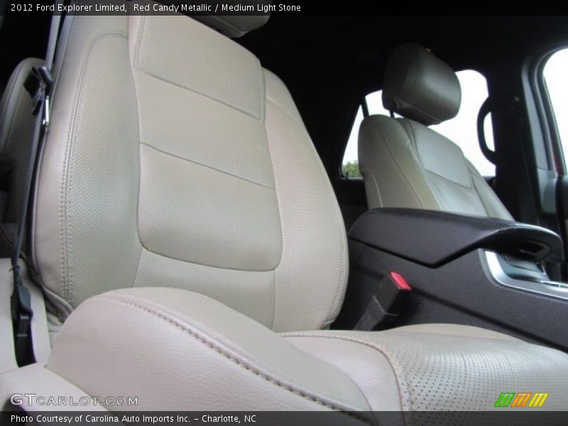 Red Candy Metallic / Medium Light Stone 2012 Ford Explorer Limited