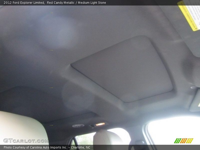 Red Candy Metallic / Medium Light Stone 2012 Ford Explorer Limited