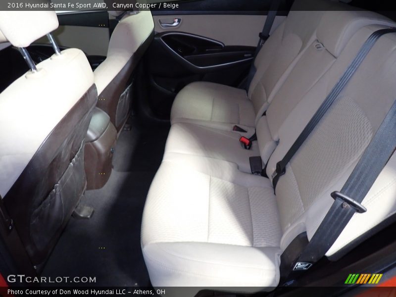 Canyon Copper / Beige 2016 Hyundai Santa Fe Sport AWD