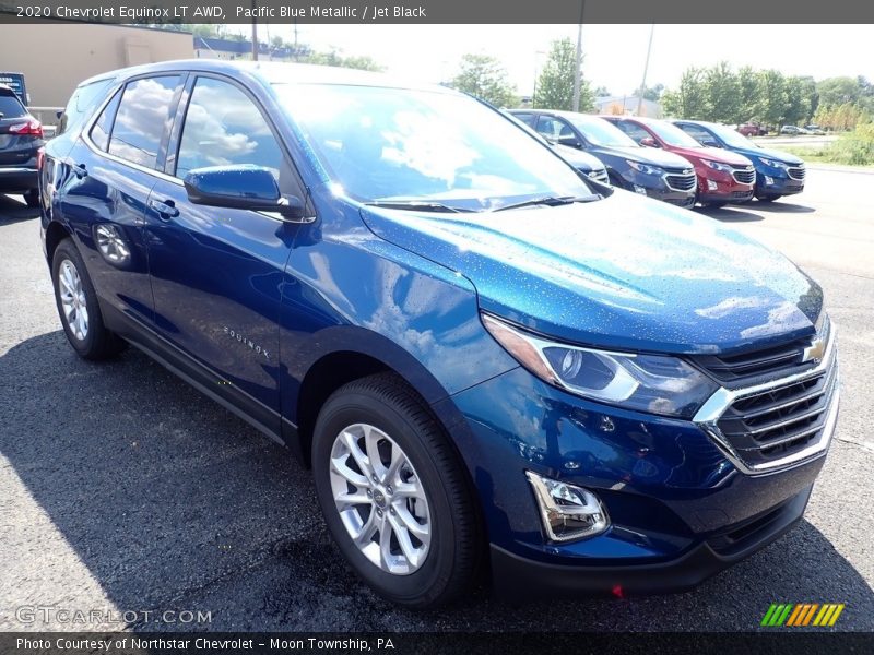Pacific Blue Metallic / Jet Black 2020 Chevrolet Equinox LT AWD