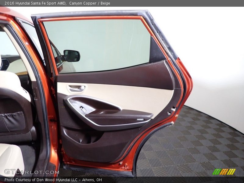 Canyon Copper / Beige 2016 Hyundai Santa Fe Sport AWD