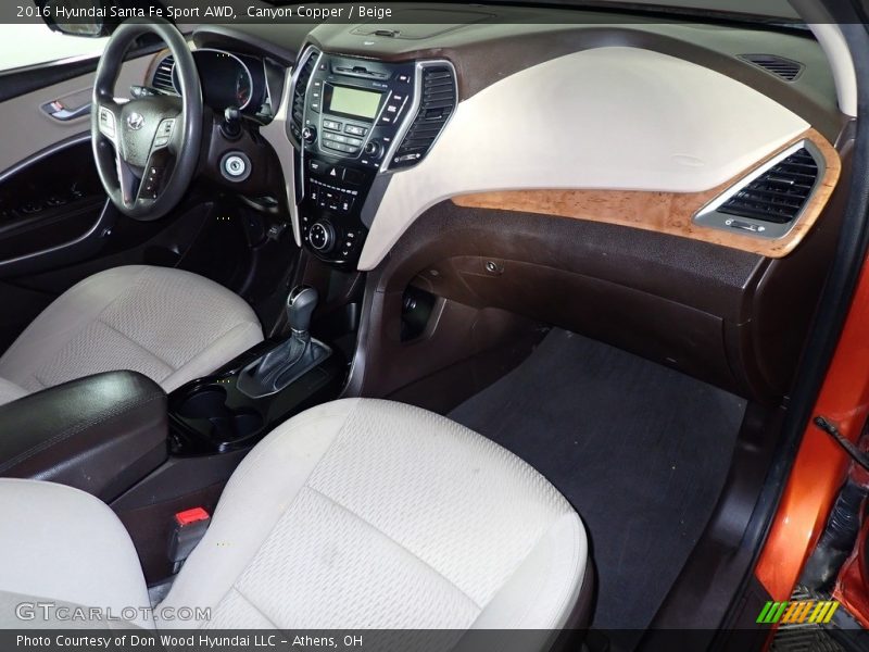 Dashboard of 2016 Santa Fe Sport AWD