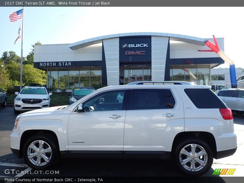 White Frost Tricoat / Jet Black 2017 GMC Terrain SLT AWD
