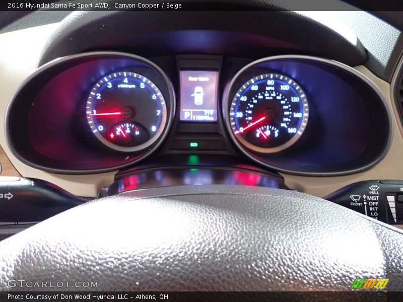 Canyon Copper / Beige 2016 Hyundai Santa Fe Sport AWD