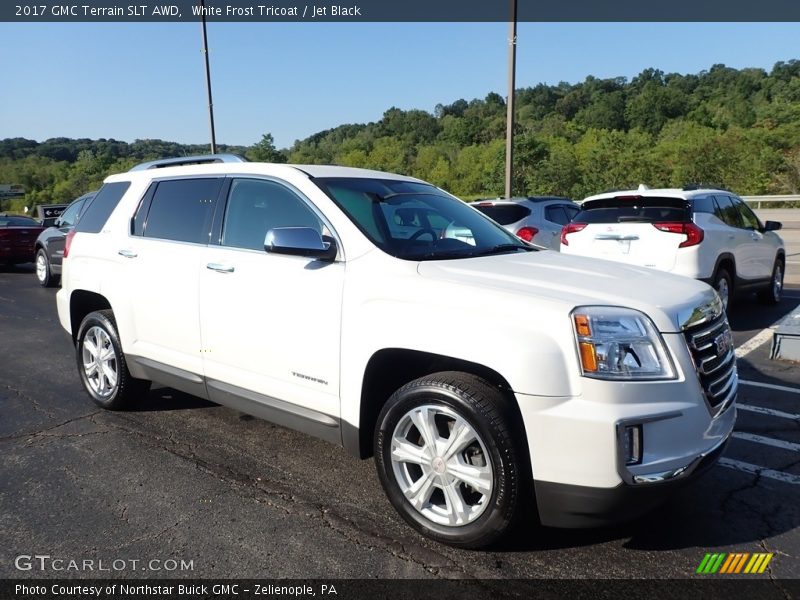 White Frost Tricoat / Jet Black 2017 GMC Terrain SLT AWD