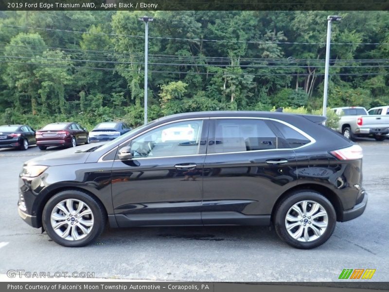 Agate Black / Ebony 2019 Ford Edge Titanium AWD