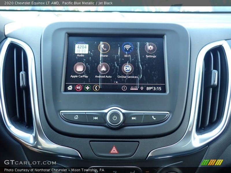 Pacific Blue Metallic / Jet Black 2020 Chevrolet Equinox LT AWD