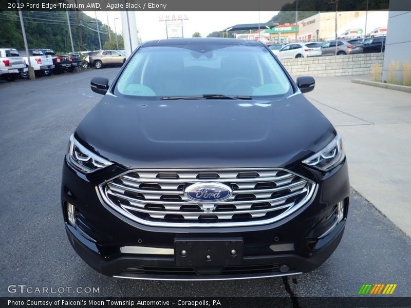Agate Black / Ebony 2019 Ford Edge Titanium AWD