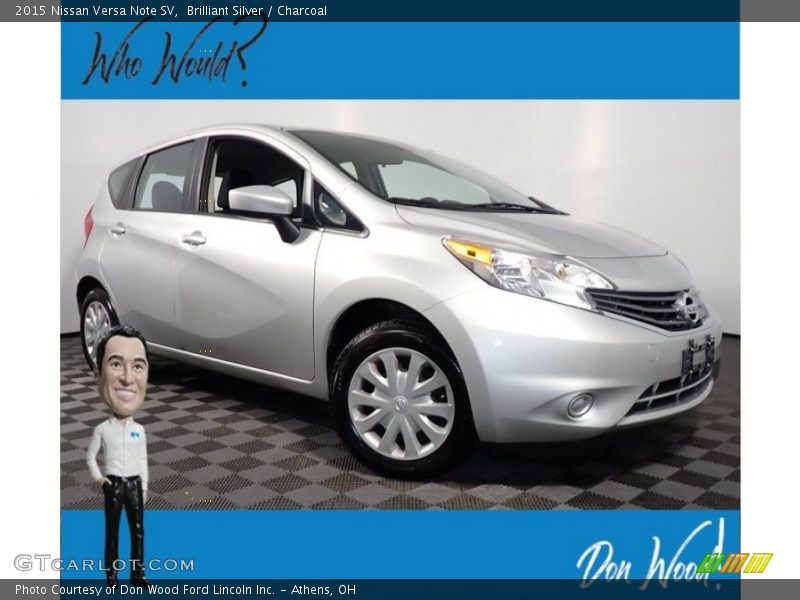 Brilliant Silver / Charcoal 2015 Nissan Versa Note SV