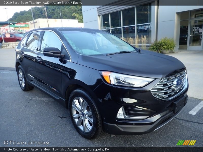 Agate Black / Ebony 2019 Ford Edge Titanium AWD