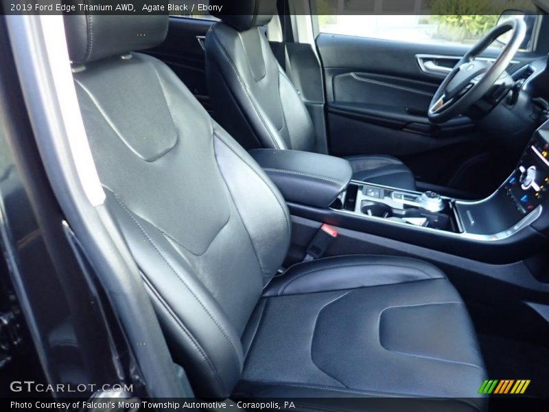 Agate Black / Ebony 2019 Ford Edge Titanium AWD