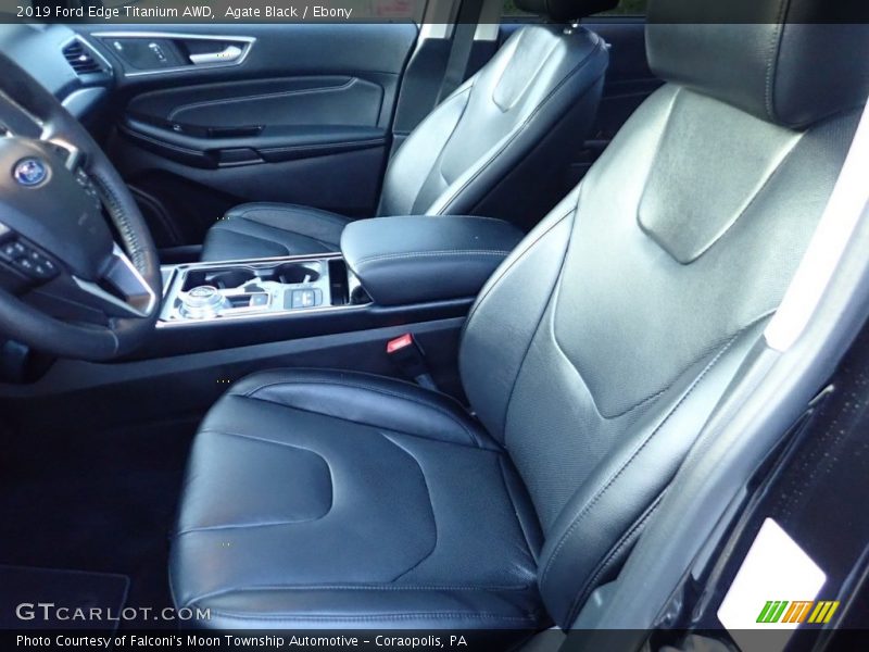 Agate Black / Ebony 2019 Ford Edge Titanium AWD