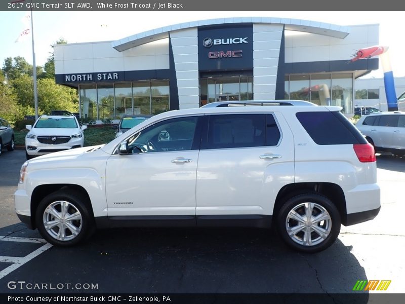 White Frost Tricoat / Jet Black 2017 GMC Terrain SLT AWD