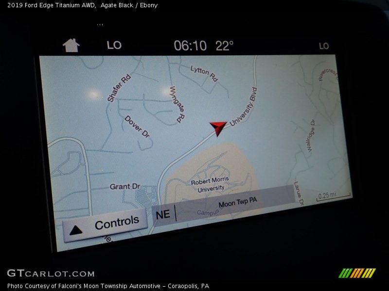 Agate Black / Ebony 2019 Ford Edge Titanium AWD