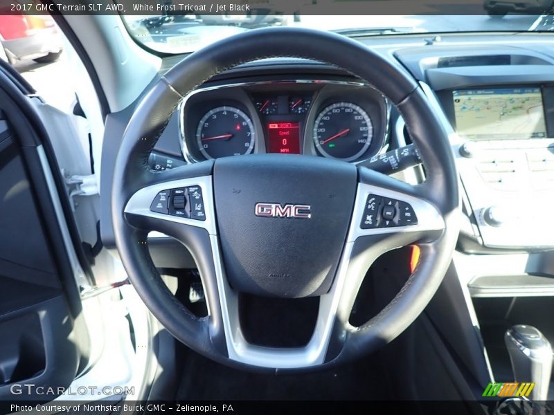 White Frost Tricoat / Jet Black 2017 GMC Terrain SLT AWD