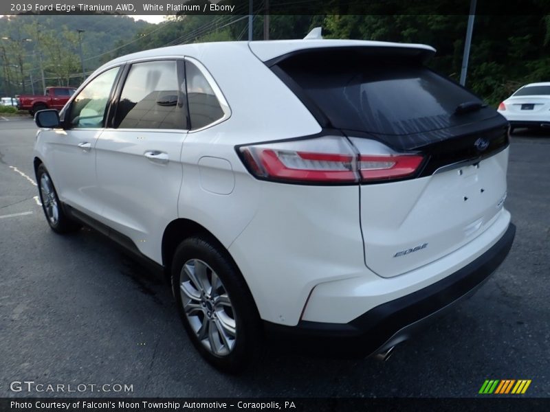 White Platinum / Ebony 2019 Ford Edge Titanium AWD