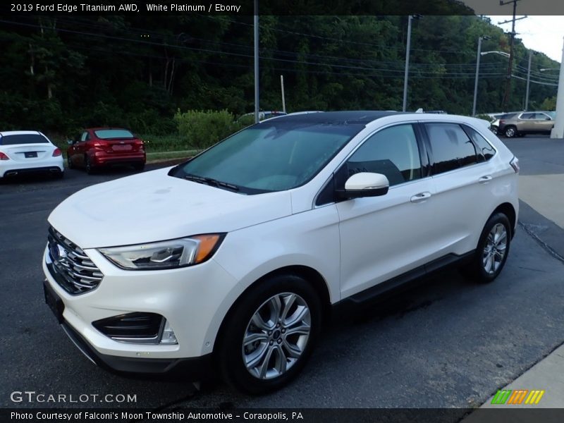 White Platinum / Ebony 2019 Ford Edge Titanium AWD