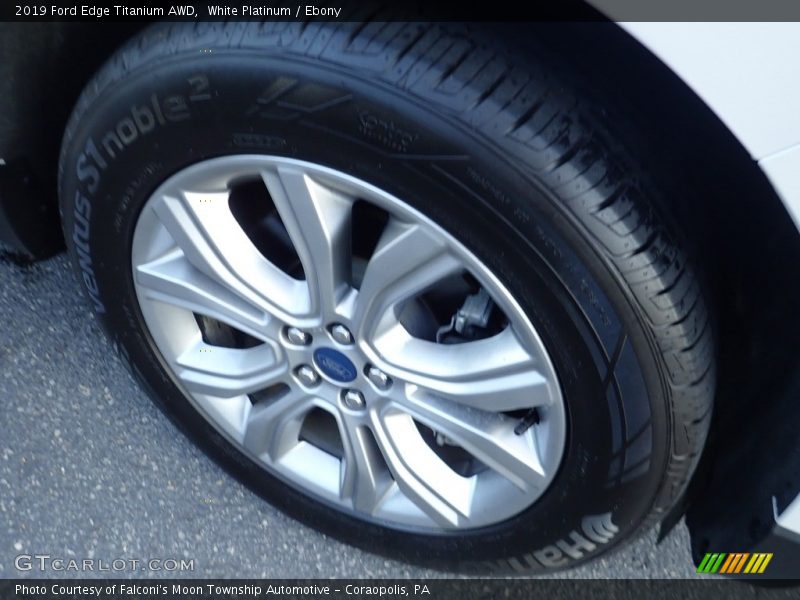 White Platinum / Ebony 2019 Ford Edge Titanium AWD