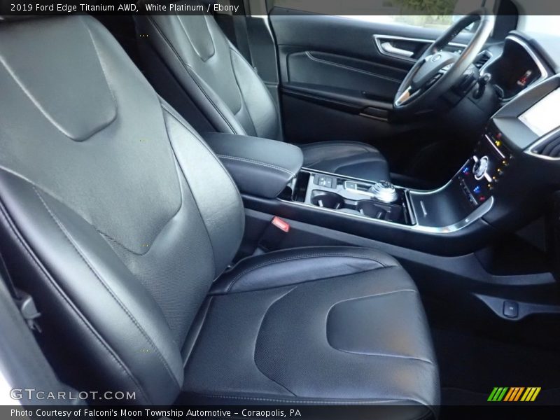 White Platinum / Ebony 2019 Ford Edge Titanium AWD