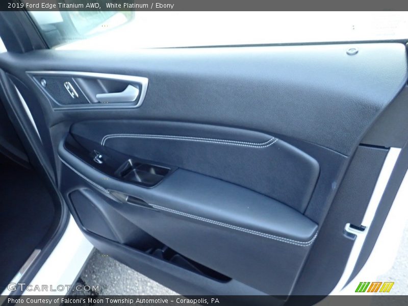 White Platinum / Ebony 2019 Ford Edge Titanium AWD