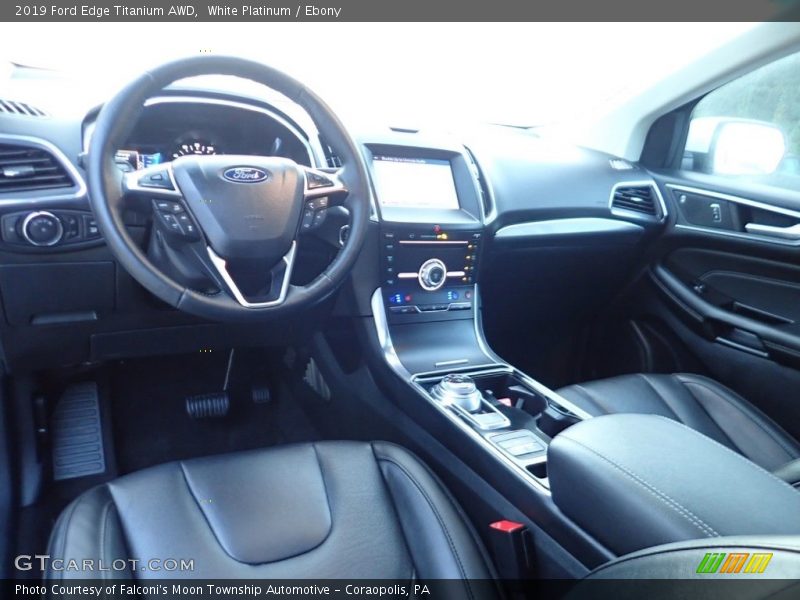 White Platinum / Ebony 2019 Ford Edge Titanium AWD