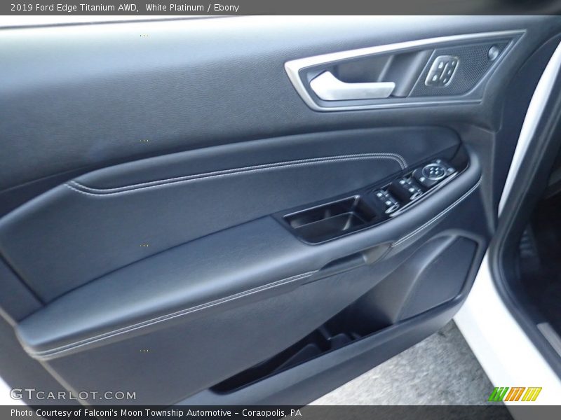 White Platinum / Ebony 2019 Ford Edge Titanium AWD