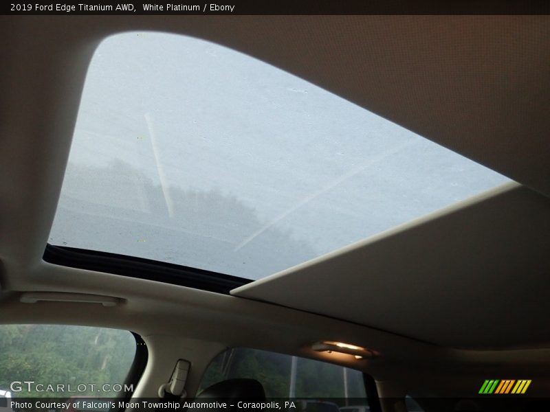 White Platinum / Ebony 2019 Ford Edge Titanium AWD