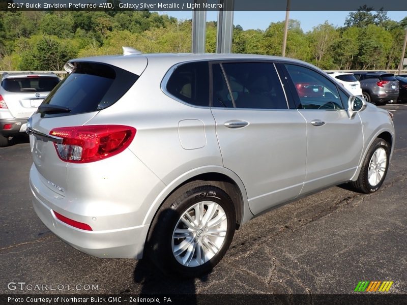 Galaxy Silver Metallic / Light Neutral 2017 Buick Envision Preferred AWD