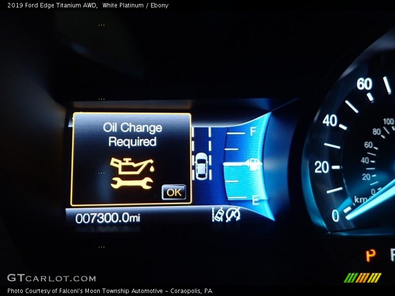 White Platinum / Ebony 2019 Ford Edge Titanium AWD