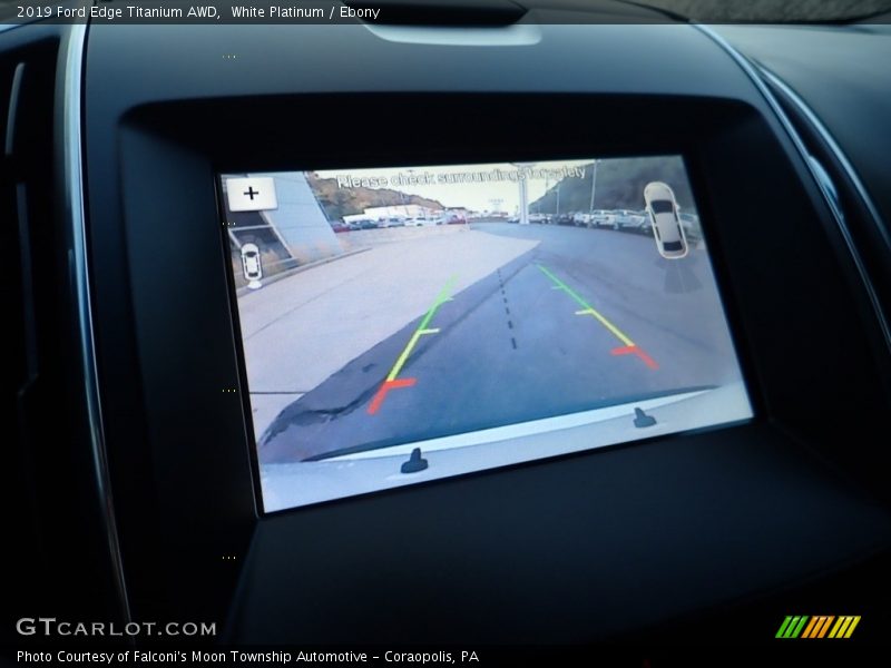 White Platinum / Ebony 2019 Ford Edge Titanium AWD