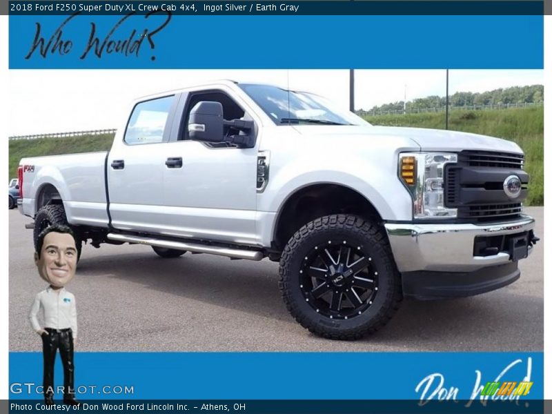Ingot Silver / Earth Gray 2018 Ford F250 Super Duty XL Crew Cab 4x4
