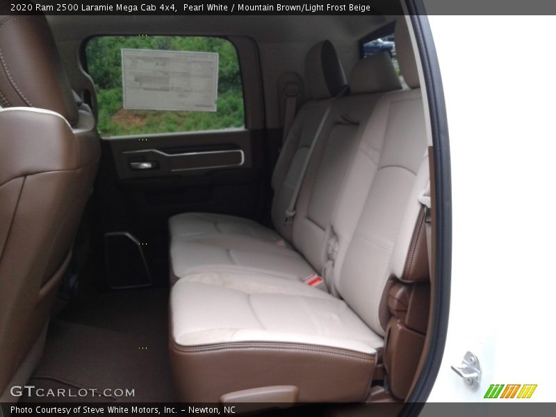 Pearl White / Mountain Brown/Light Frost Beige 2020 Ram 2500 Laramie Mega Cab 4x4