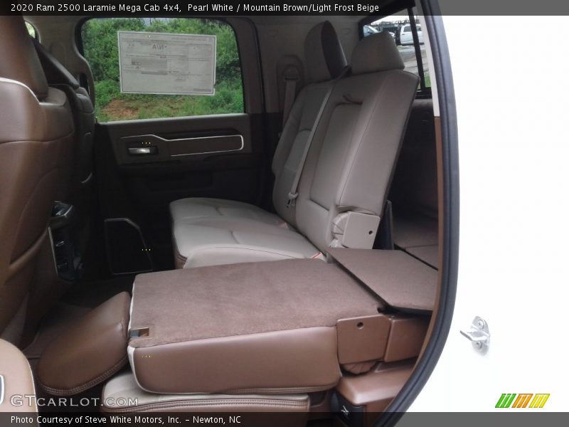 Pearl White / Mountain Brown/Light Frost Beige 2020 Ram 2500 Laramie Mega Cab 4x4
