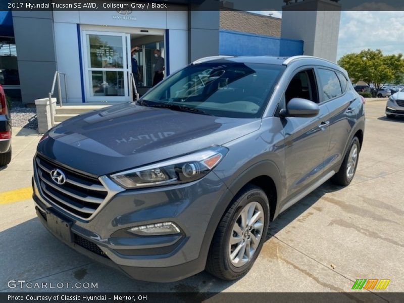 Coliseum Gray / Black 2017 Hyundai Tucson SE AWD