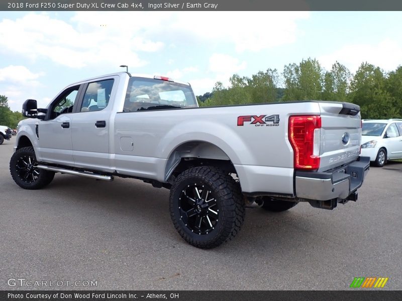 Ingot Silver / Earth Gray 2018 Ford F250 Super Duty XL Crew Cab 4x4