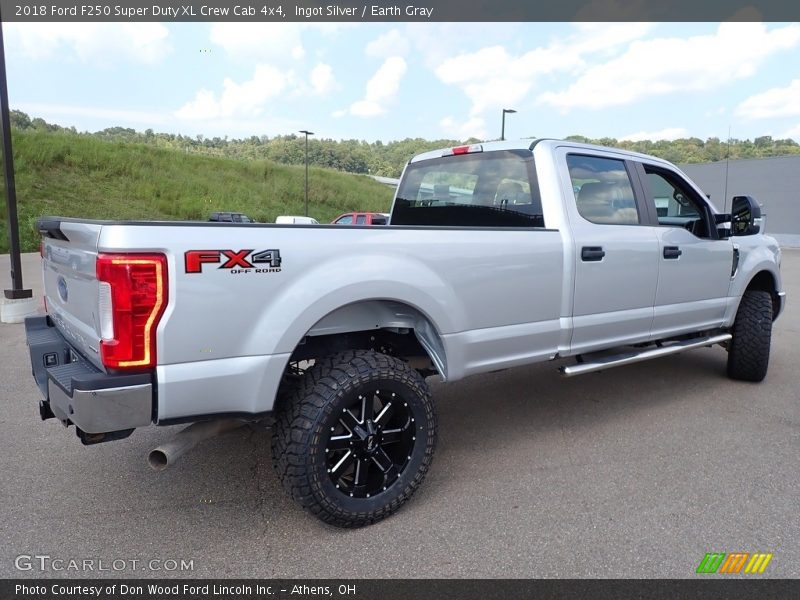 Ingot Silver / Earth Gray 2018 Ford F250 Super Duty XL Crew Cab 4x4