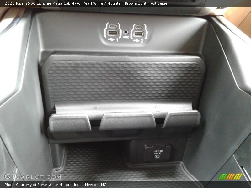 Pearl White / Mountain Brown/Light Frost Beige 2020 Ram 2500 Laramie Mega Cab 4x4